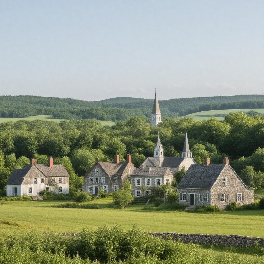 AI-created image of Londonderry, Province of New Hampshire