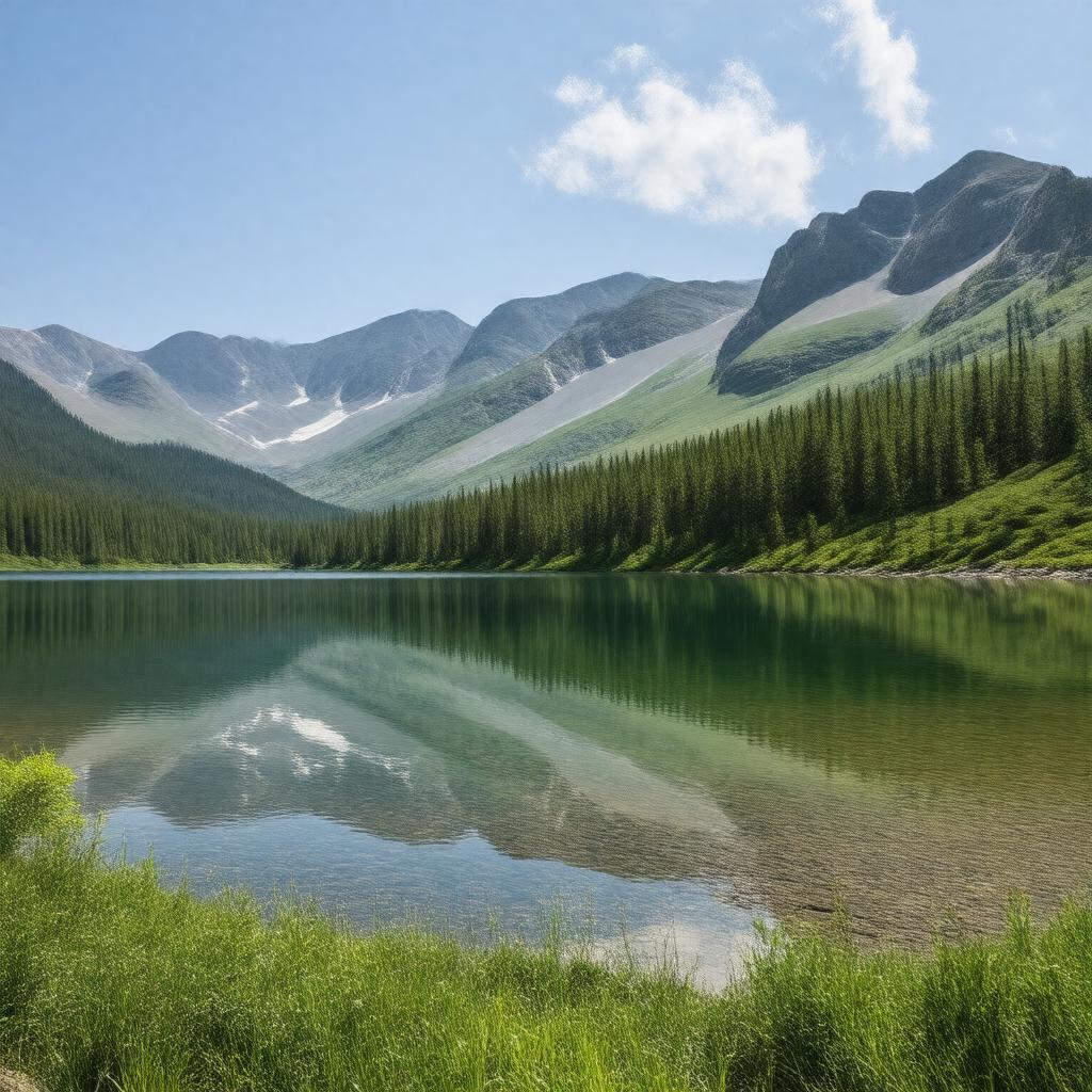 AI-created image of Lonesome Lake