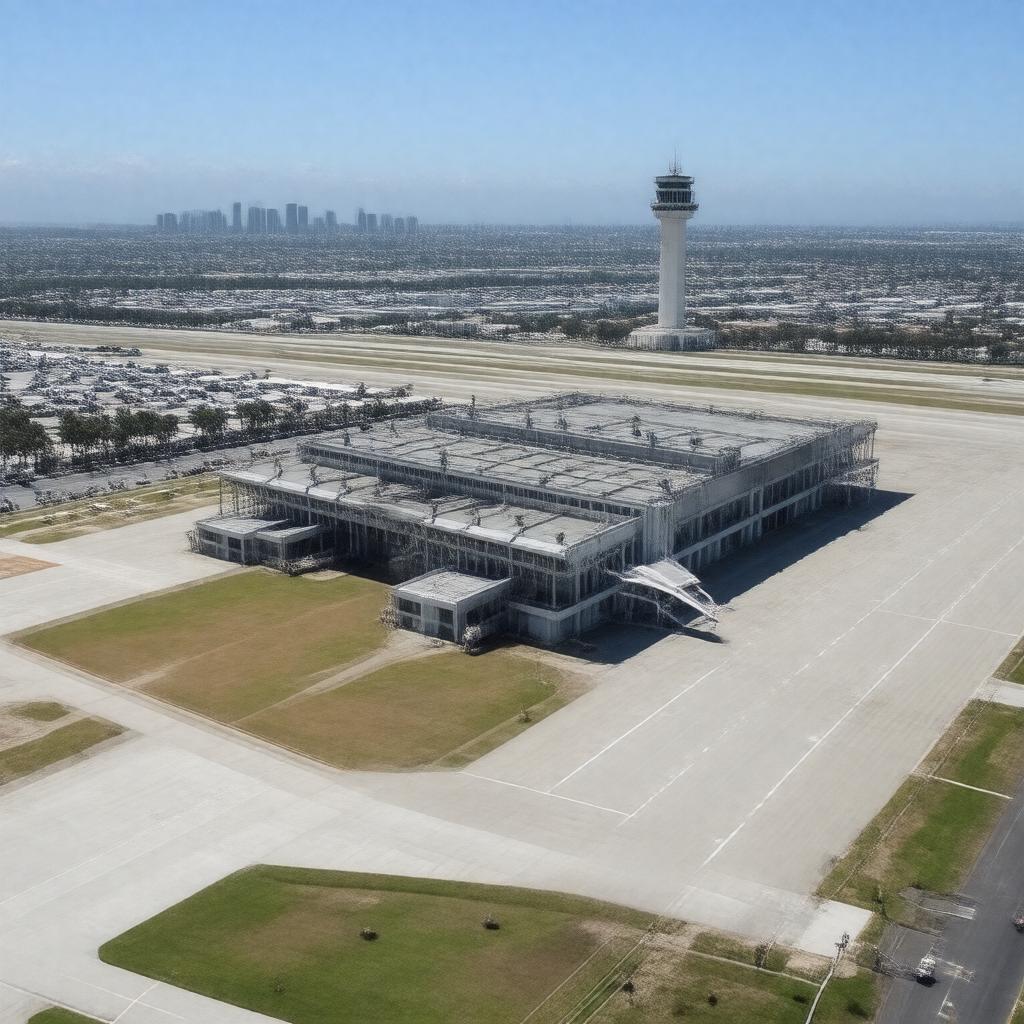 AI-created image of Long Beach Airport