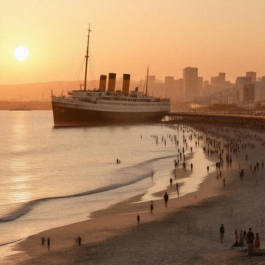 AI-created image of Long Beach, California, USA