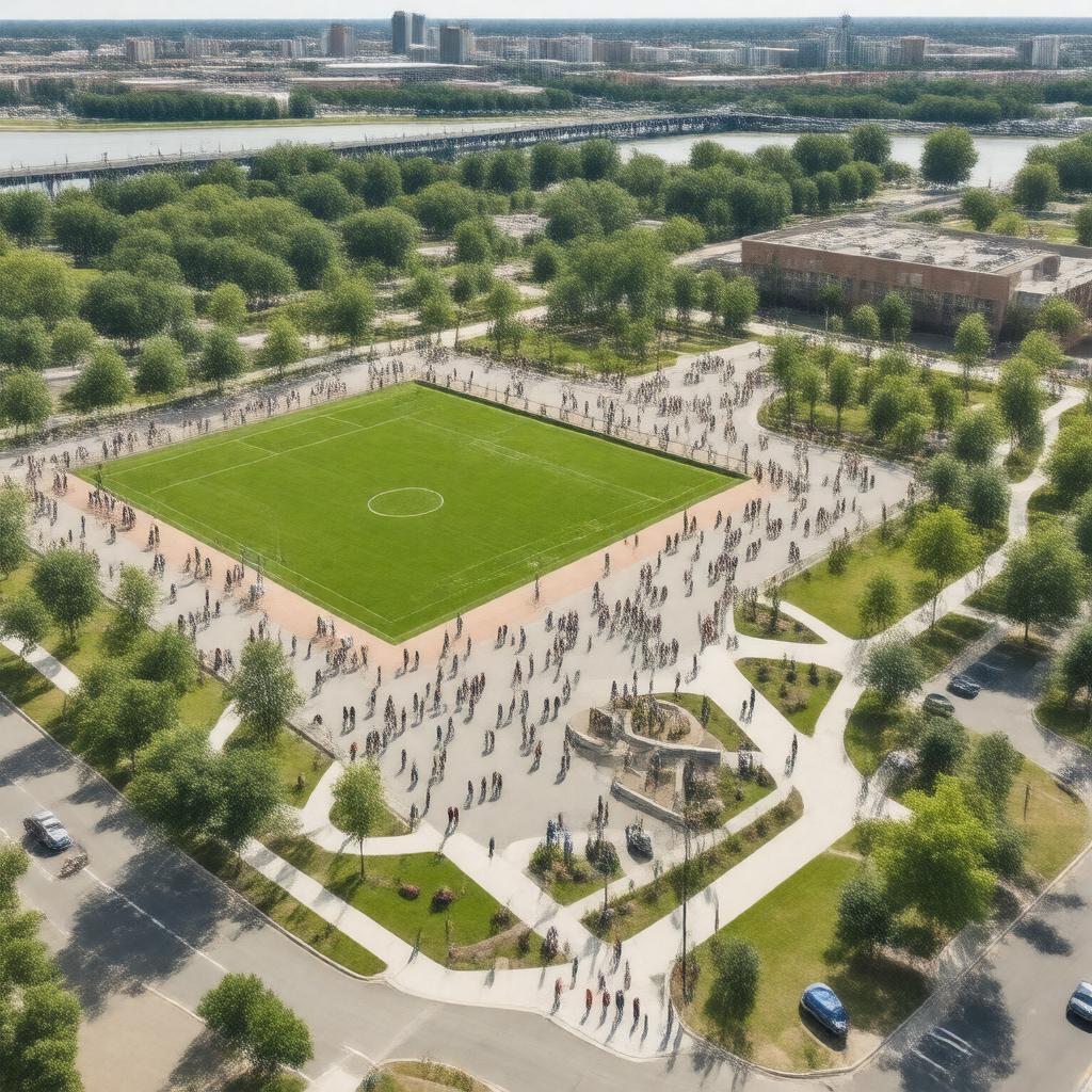 Click to view larger image AI-created image of Long Bridge Park