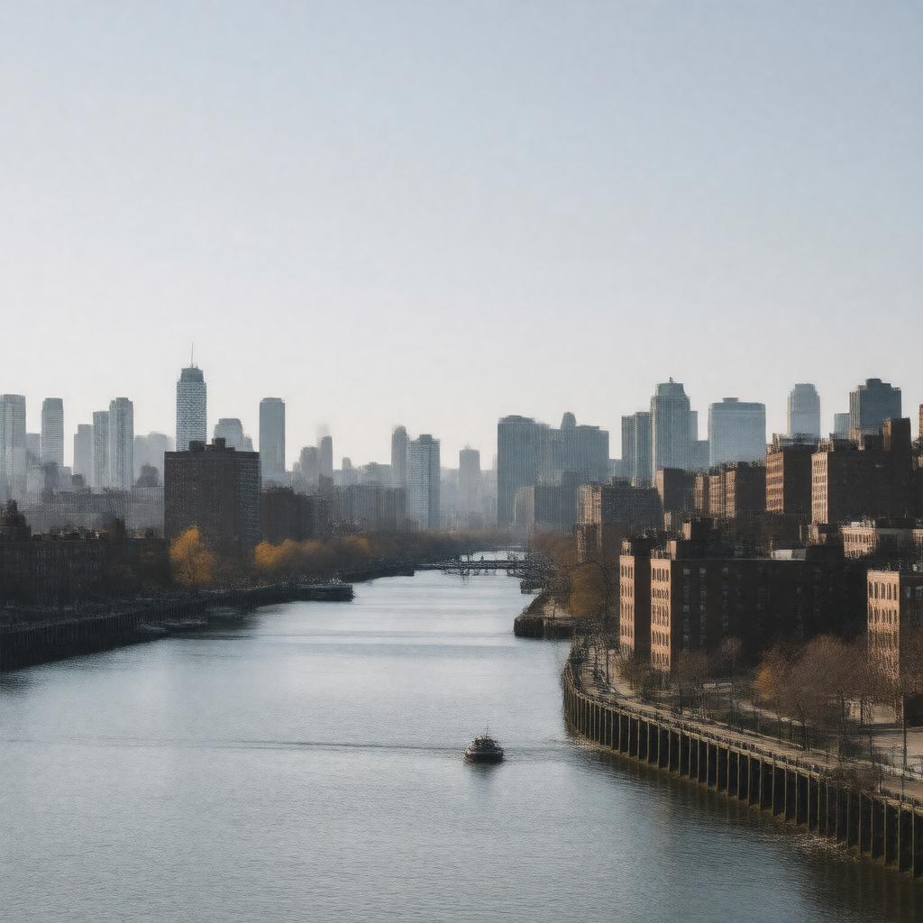 AI-created image of Long Island City