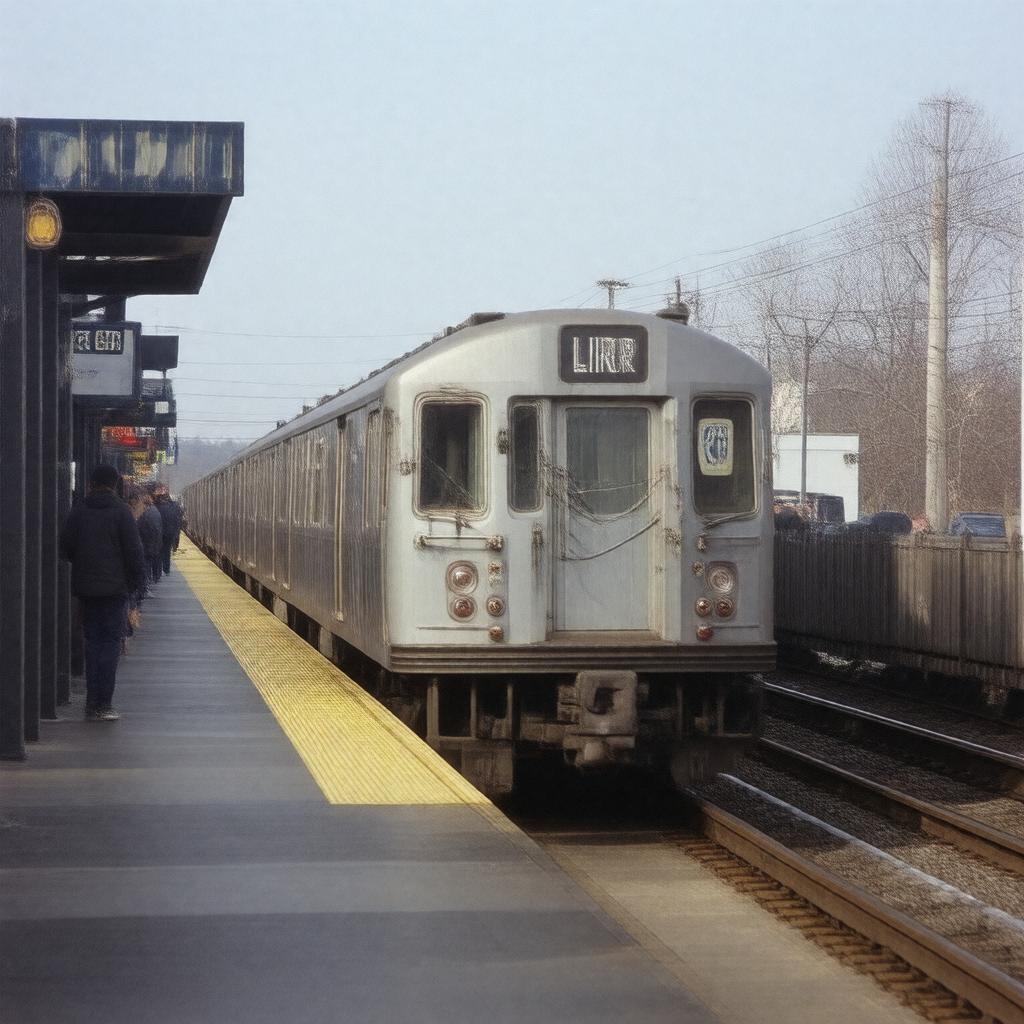 AI-created image of Long Island Rail Road