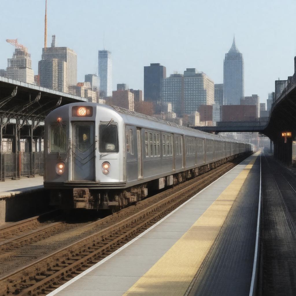 AI-created image of Long Island Rail Road (via Grand Central Madison)
