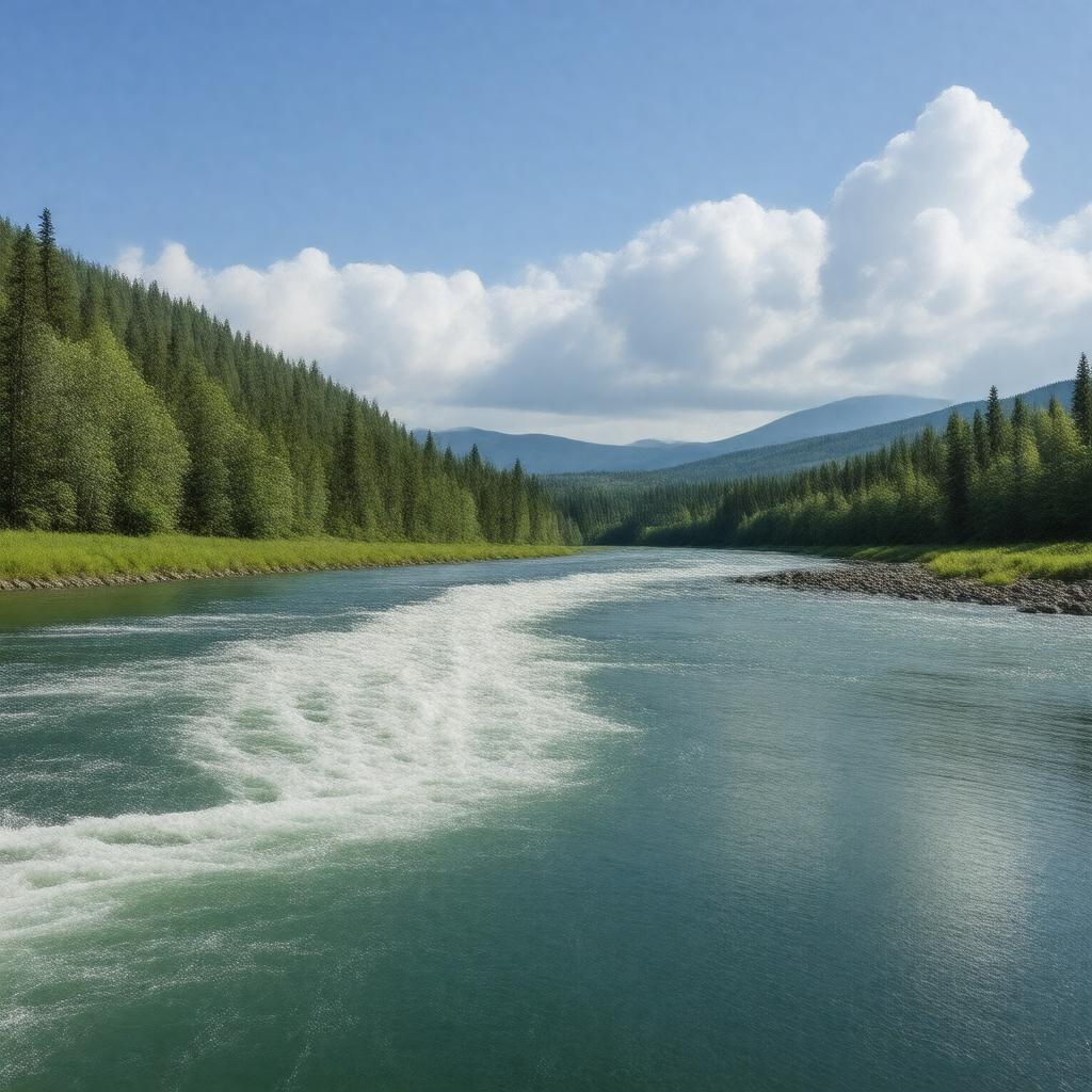 AI-created image of Long Tom River