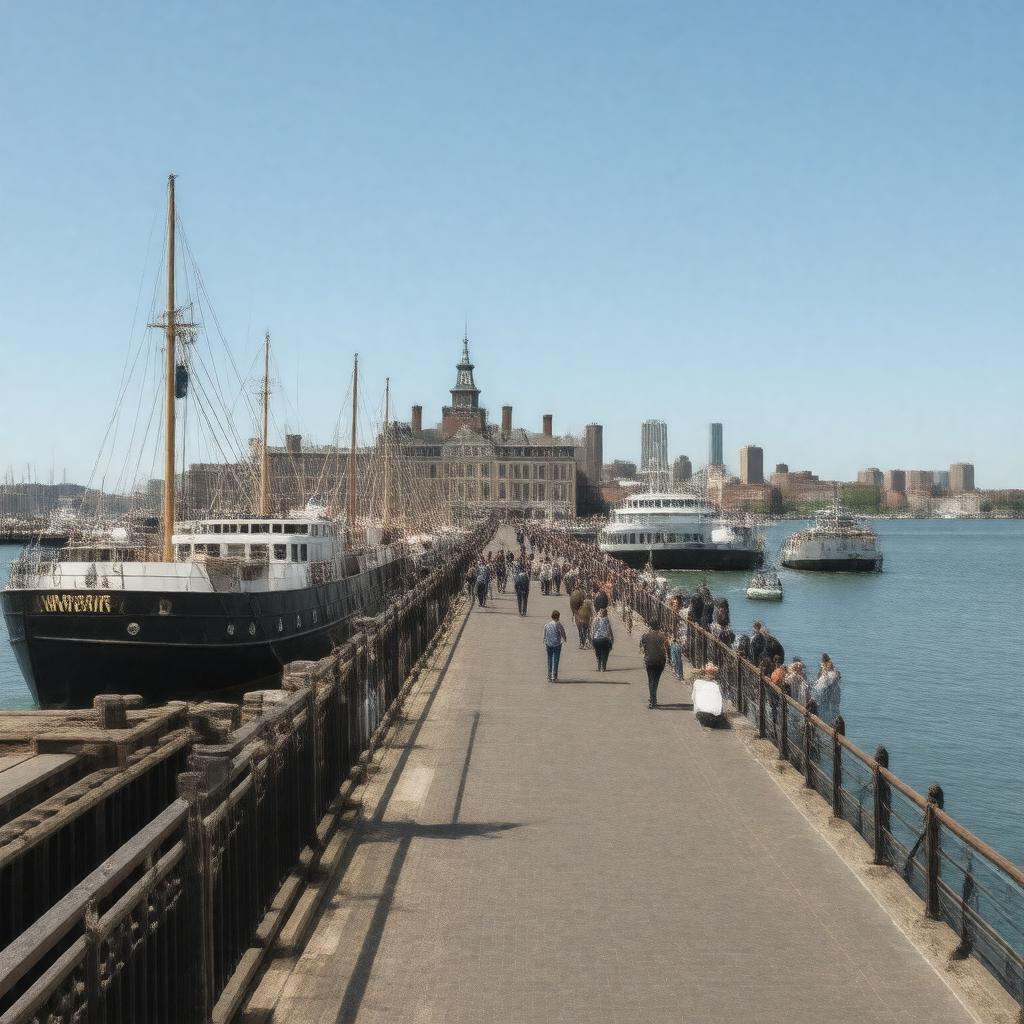 AI-created image of Long Wharf