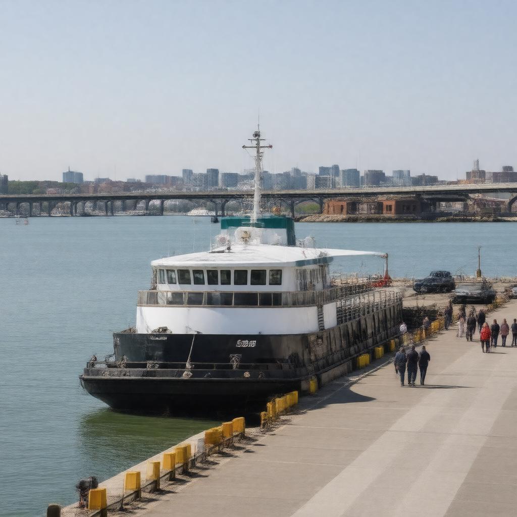 AI-created image of Long Wharf South Ferry Terminal