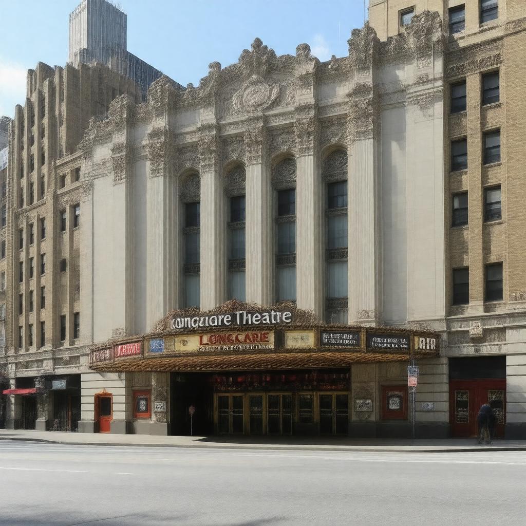 AI-created image of Longacre Theatre
