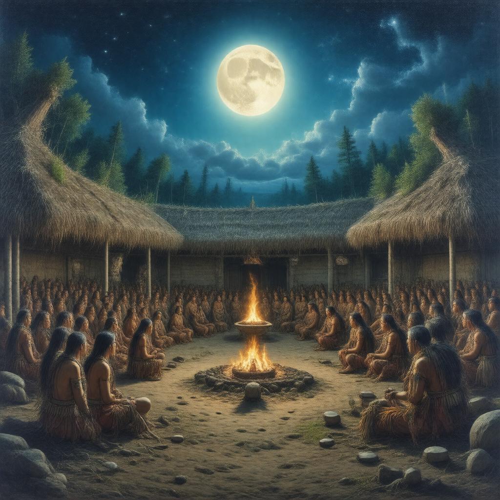 AI-created image of Longhouse religion