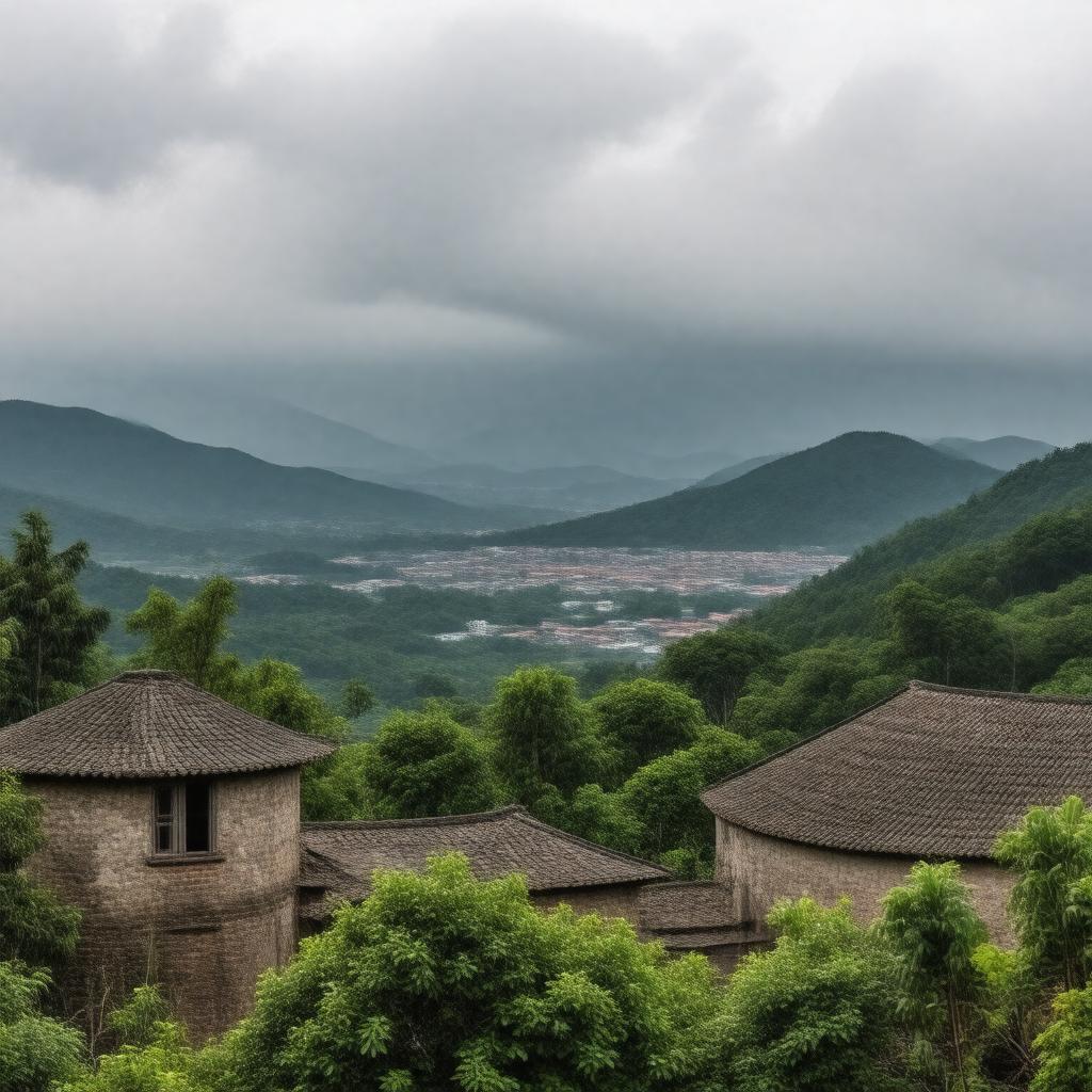 AI-created image of Longyan, Fujian, China