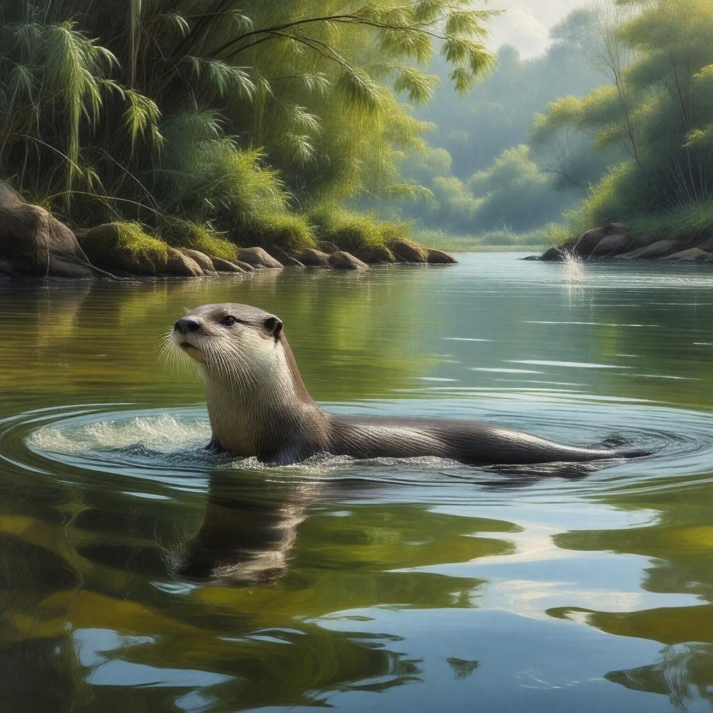 AI-created image of Lontra canadensis