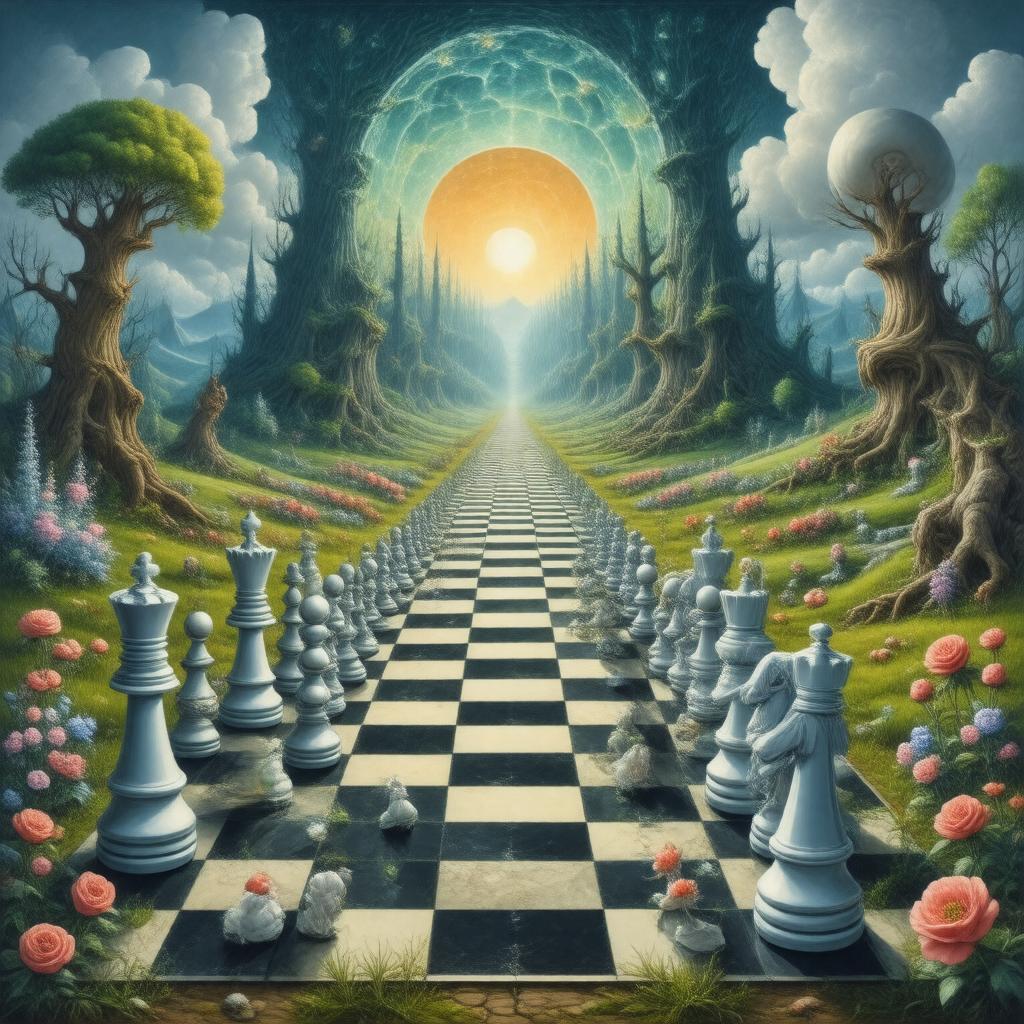 AI-created image of Looking-glass world