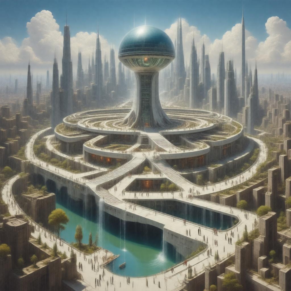 Click to view larger image AI-created image of Looking Backward