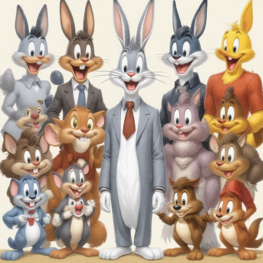 AI-created image of Looney Tunes