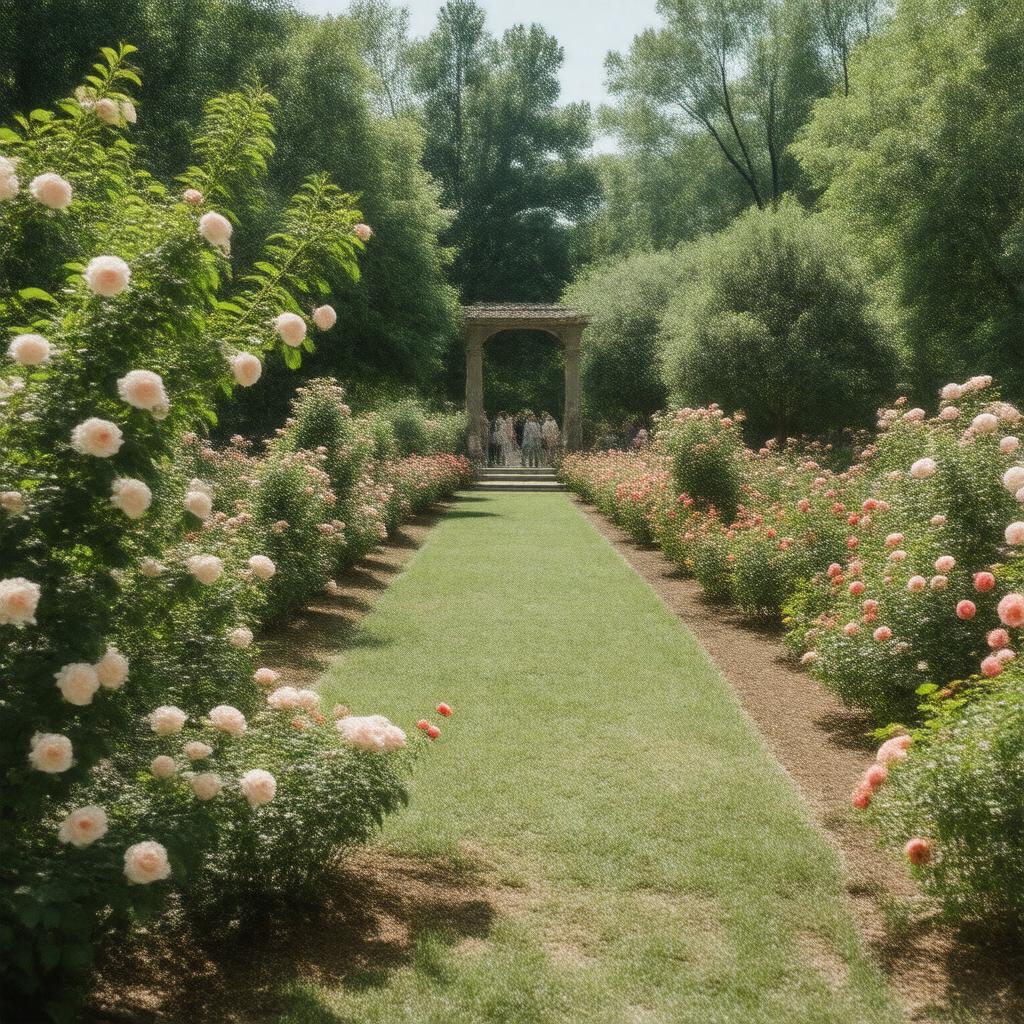 AI-created image of Loose Park Rose Garden