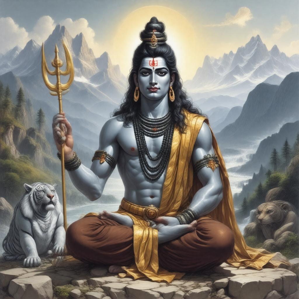 AI-created image of Lord Shiva