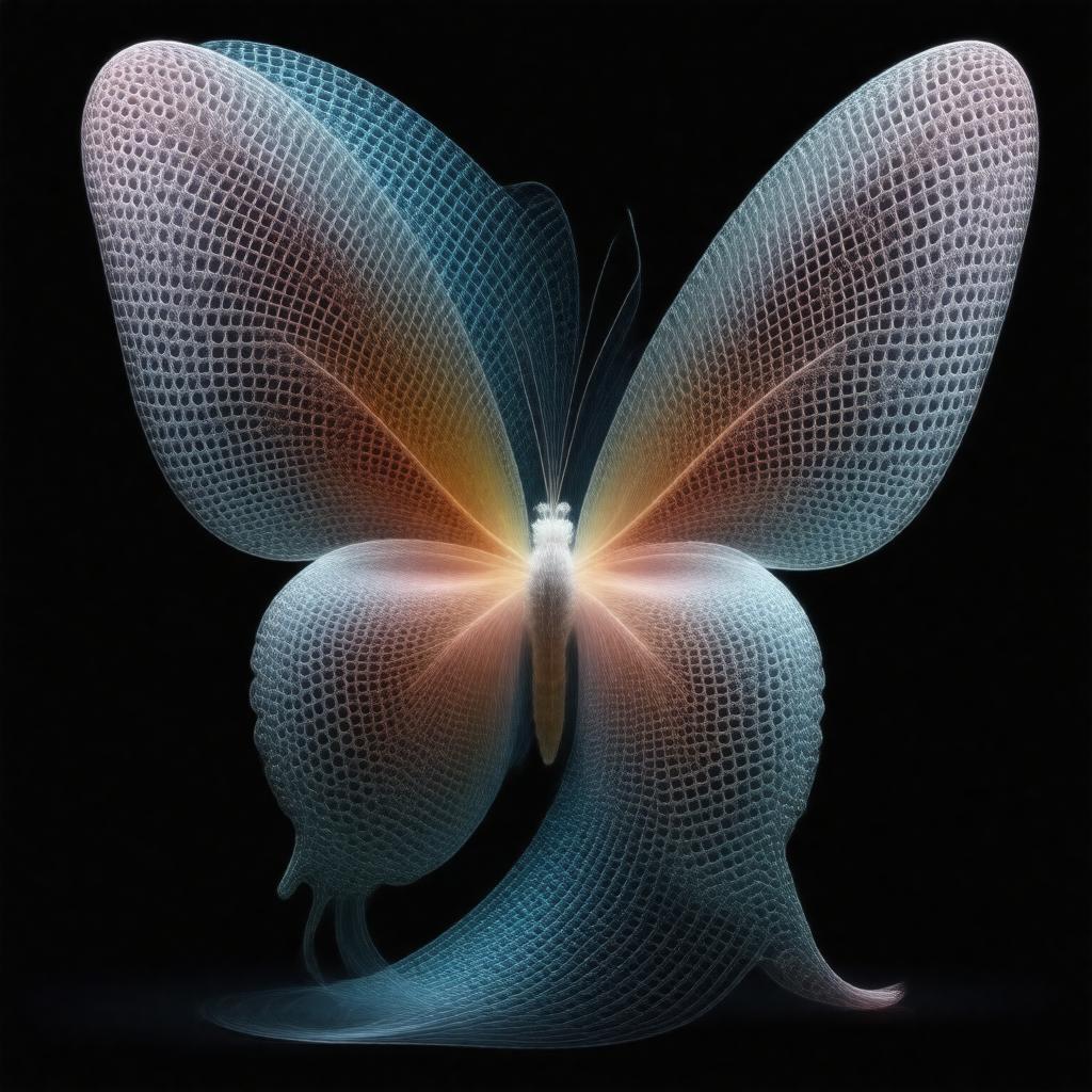 Click to view larger image AI-created image of Lorenz attractor