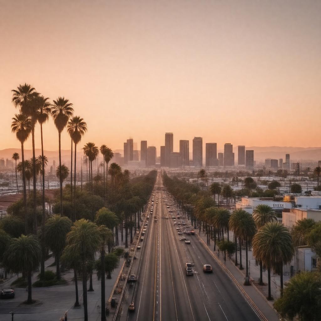 AI-created image of Los Angeles 2020
