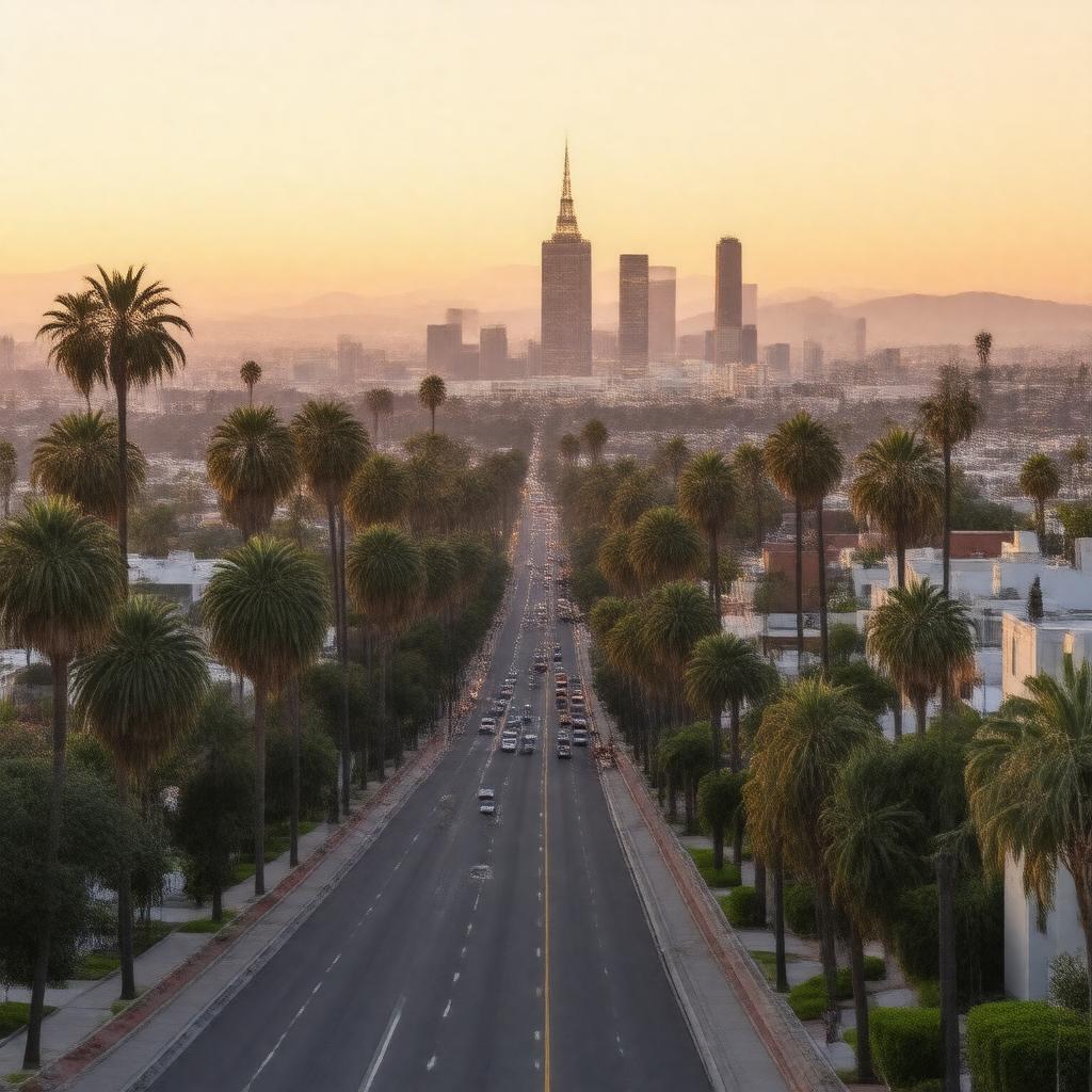 AI-created image of Los Angeles, California