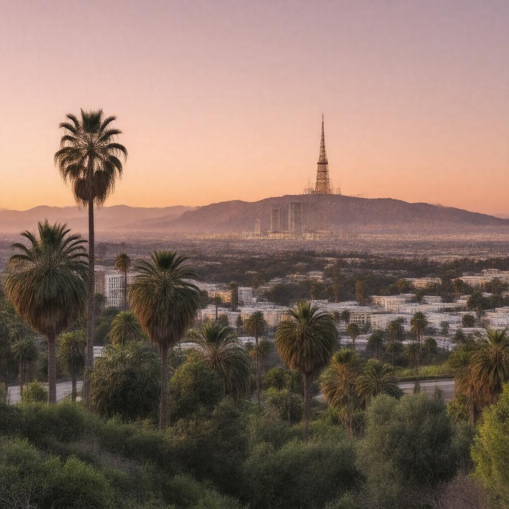 AI-created image of Los Angeles, California, United States