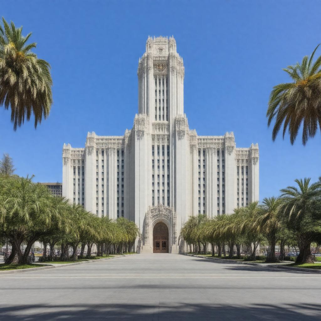 AI-created image of Los Angeles City Hall