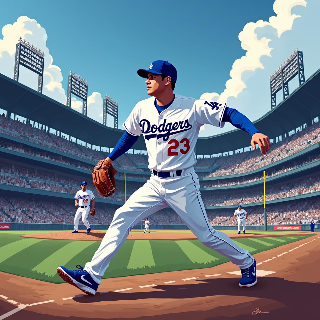 AI-created image of Los Angeles Dodgers
