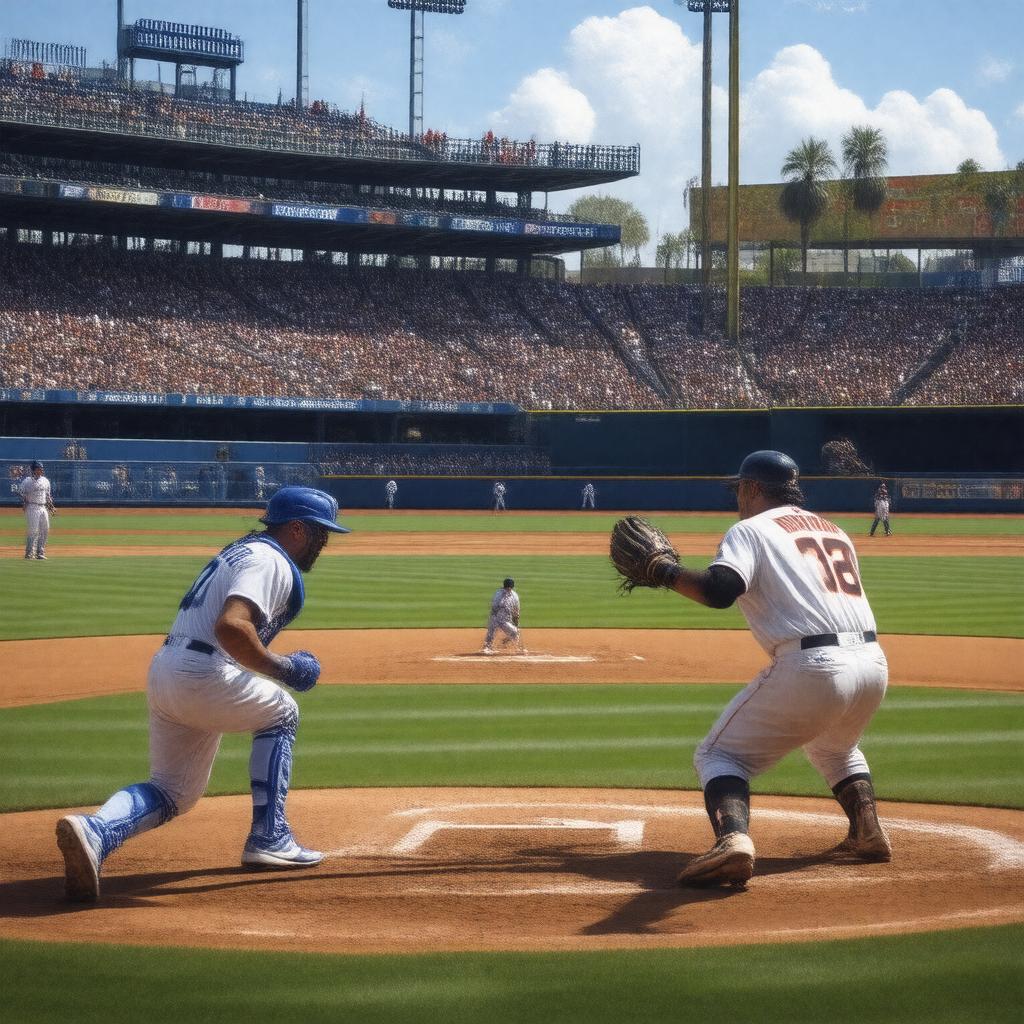 AI-created image of Los Angeles Dodgers vs San Francisco Giants