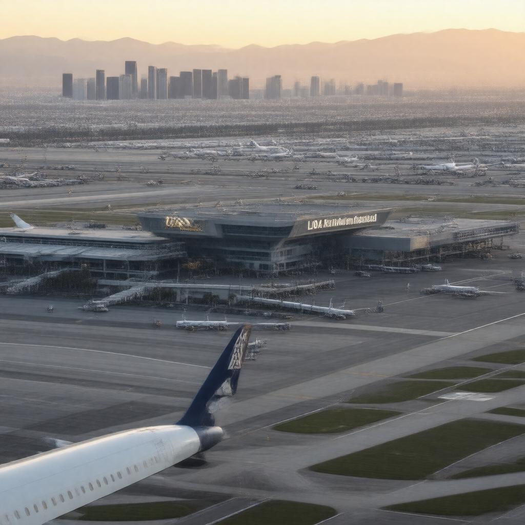 AI-created image of Los Angeles International Airport