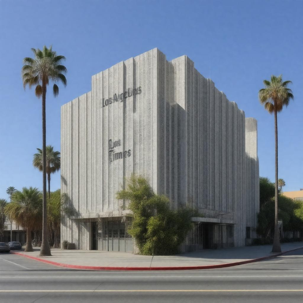 AI-created image of Los Angeles Times