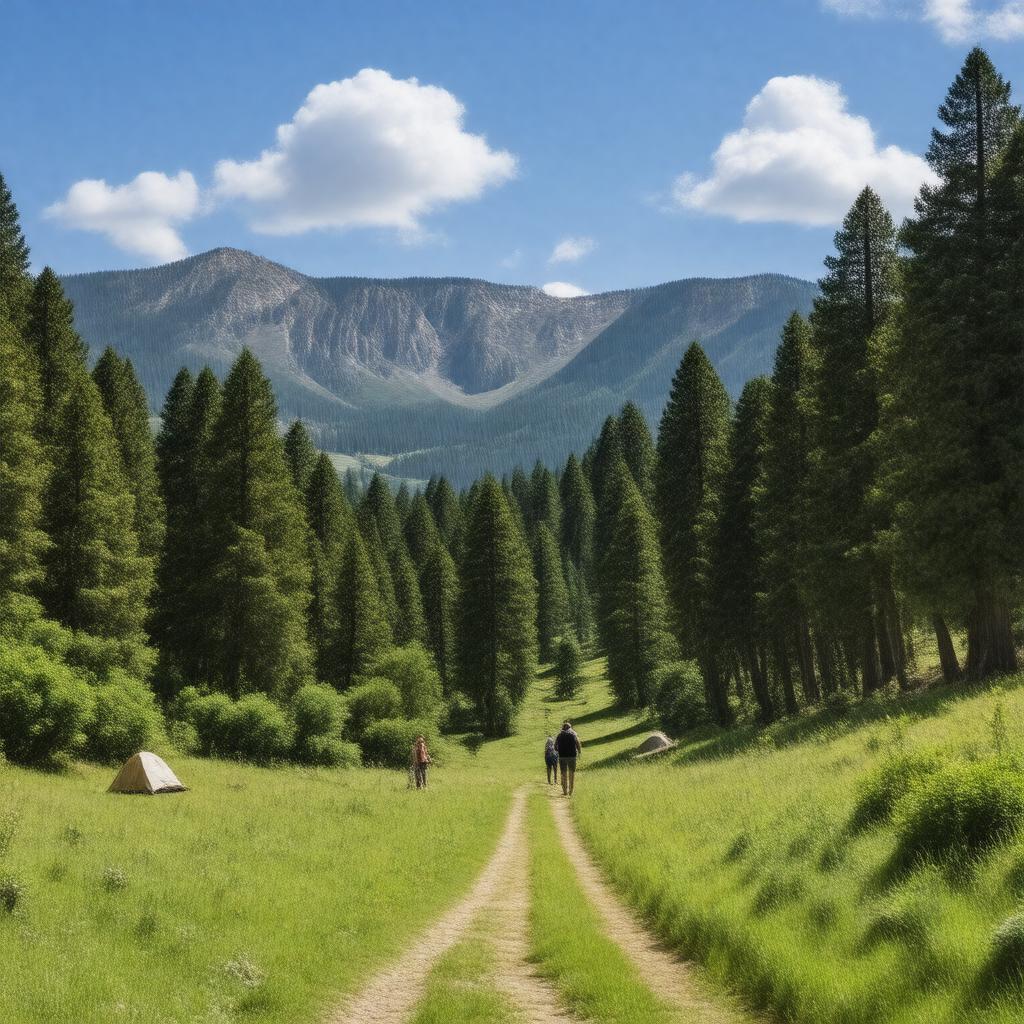 AI-created image of Los Padres National Forest