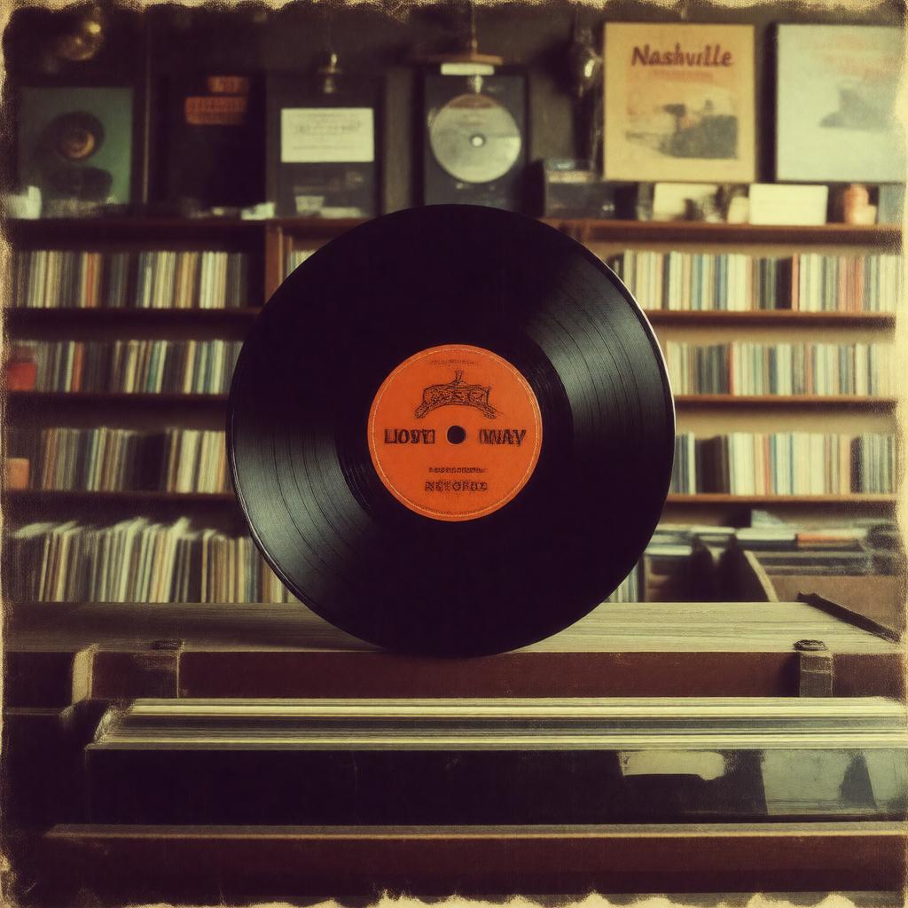 AI-created image of Lost Highway Records