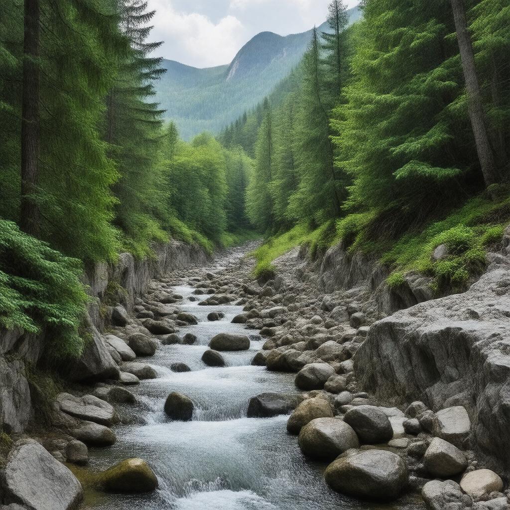 AI-created image of Lost River Gorge