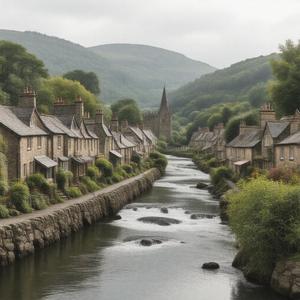 AI-created image of Lostwithiel