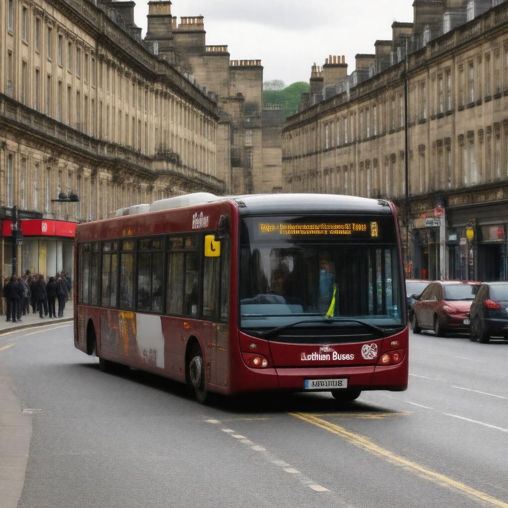 AI-created image of Lothian Buses