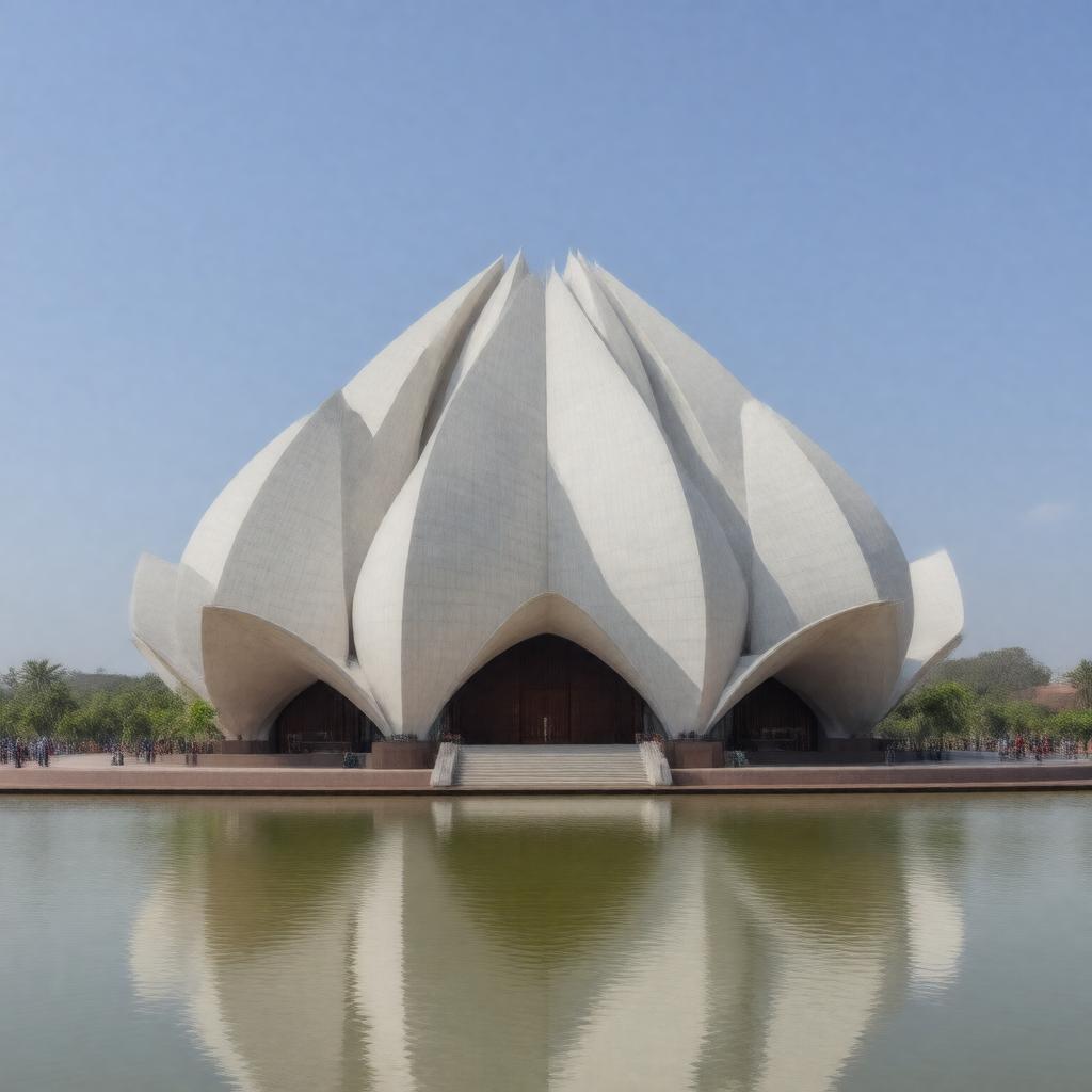 AI-created image of Lotus Temple