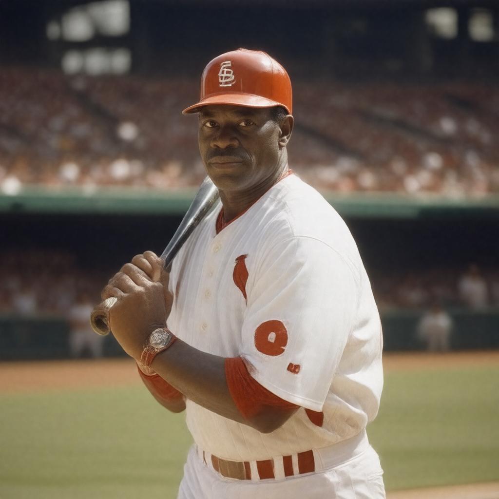 AI-created image of Lou Brock