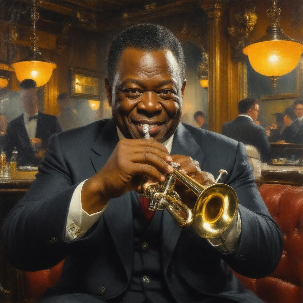 AI-created image of Louis Armstrong