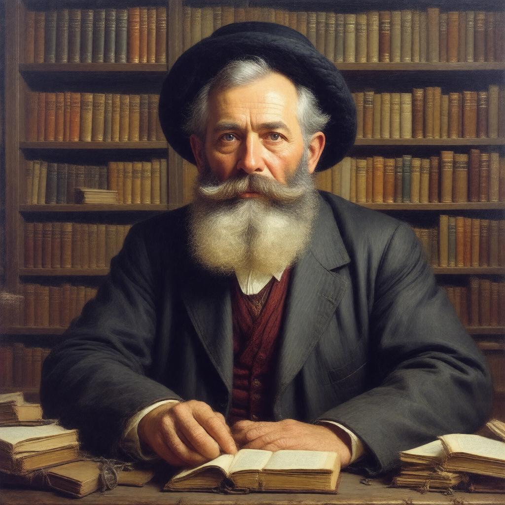 AI-created image of Louis Ginzberg