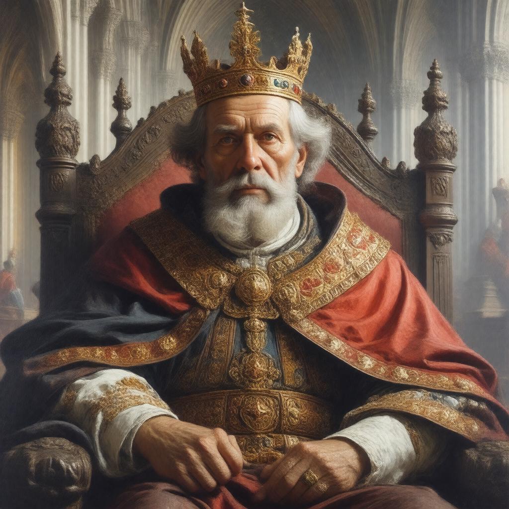 AI-created image of Louis IX of France