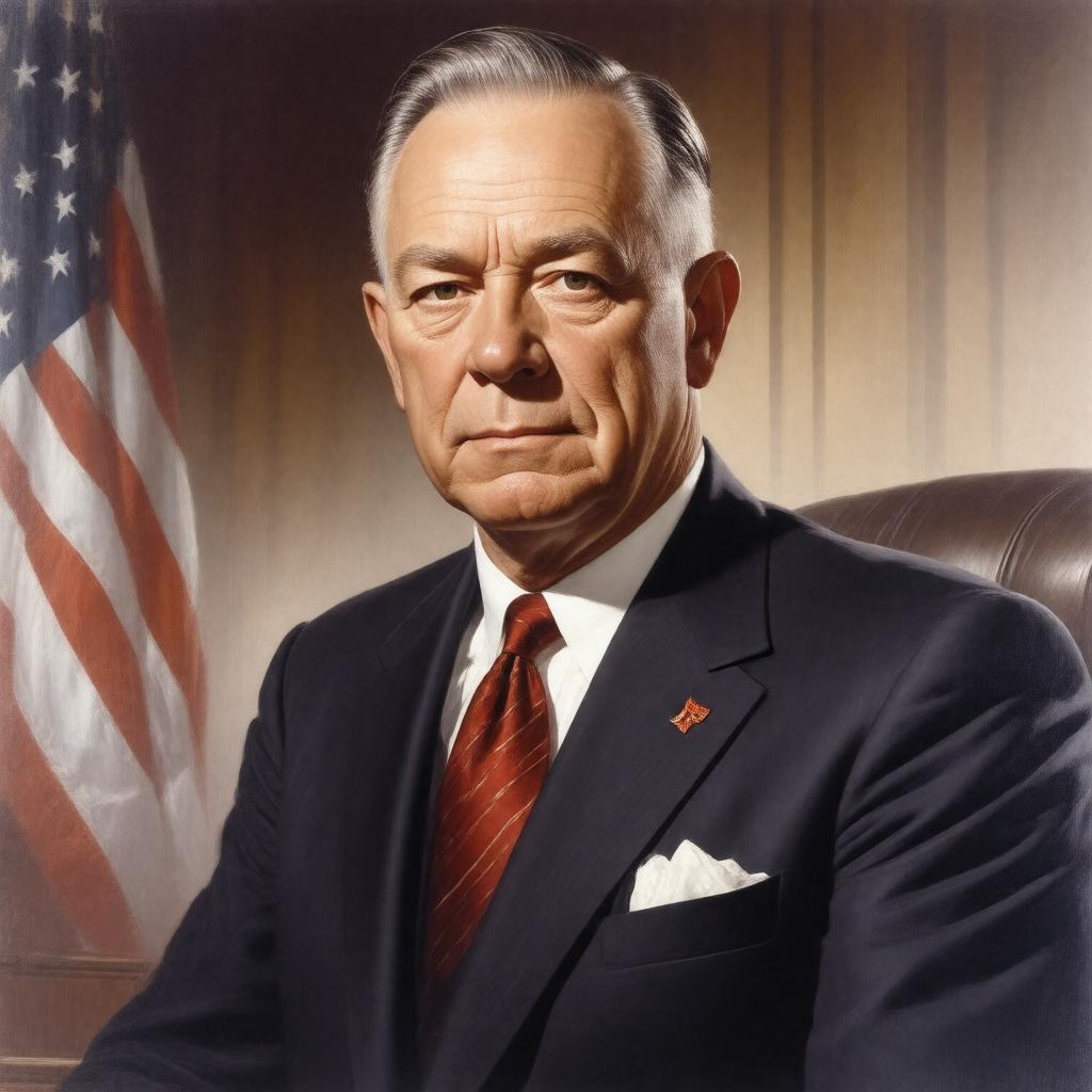 AI-created image of Louis J. Johnson