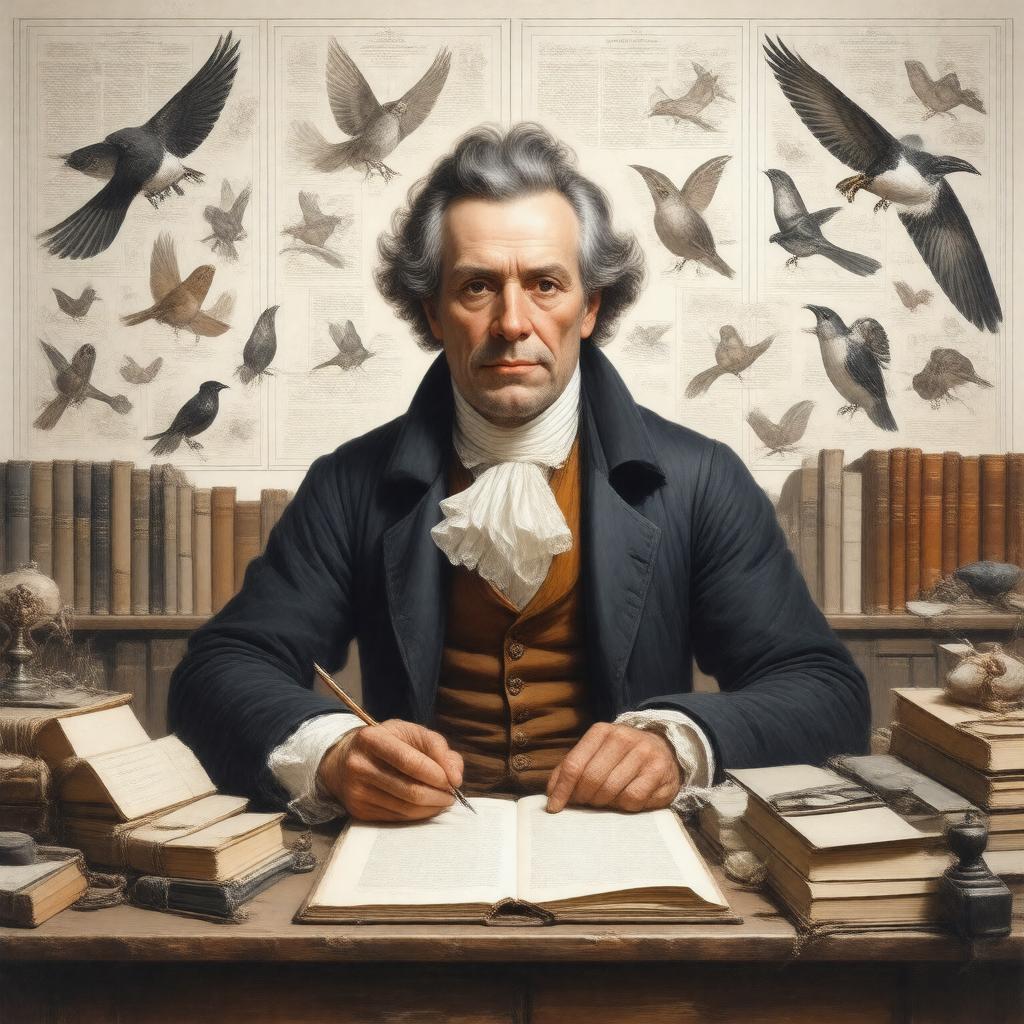 Click to view larger image AI-created image of Louis Jean Pierre Vieillot