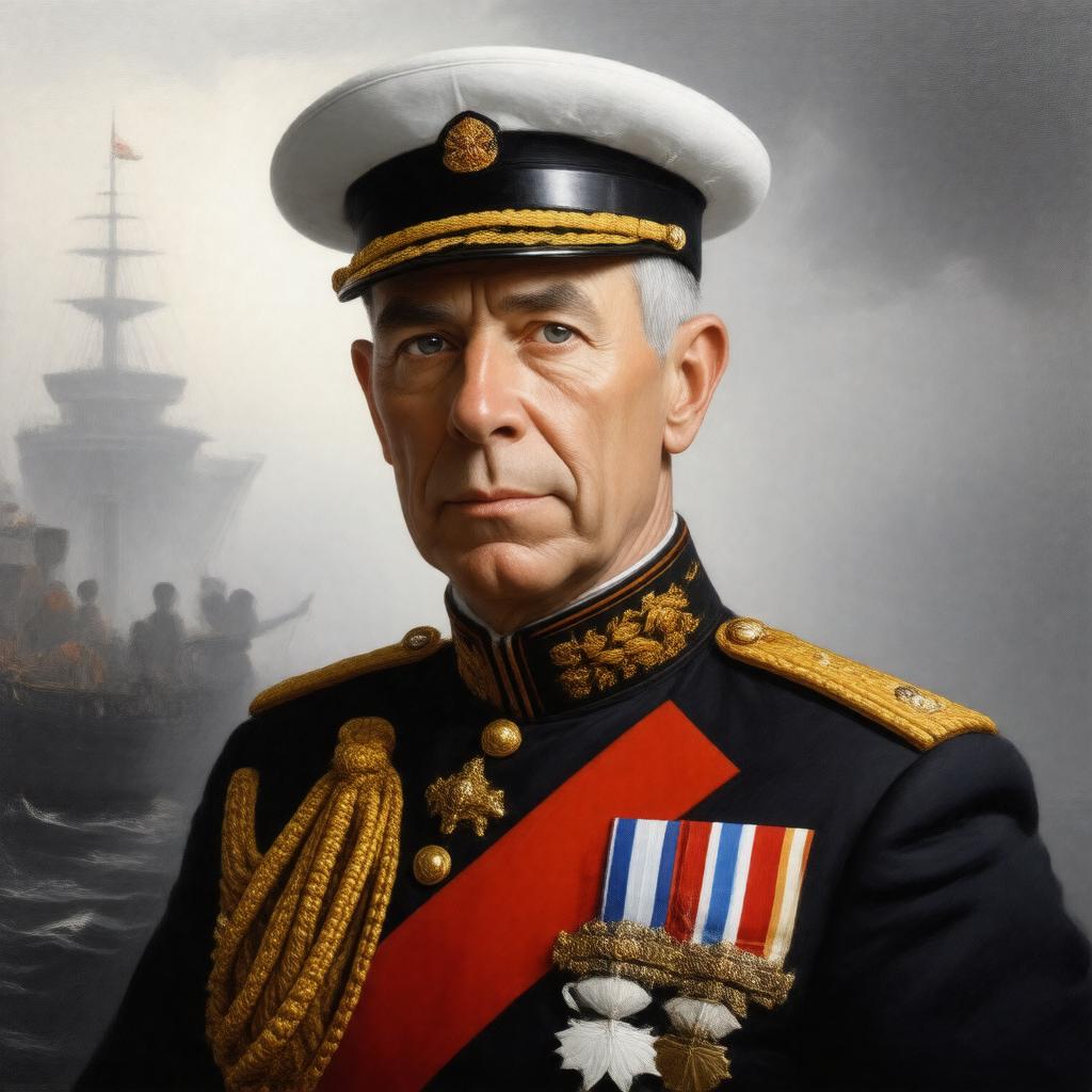 Click to view larger image AI-created image of Louis Mountbatten, 1st Earl Mountbatten of Burma