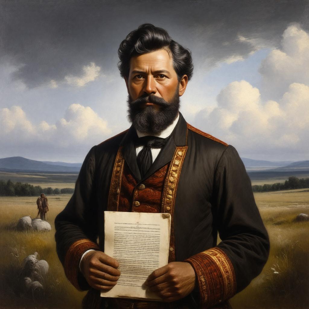 AI-created image of Louis Riel