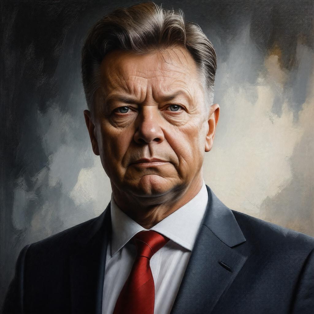 AI-created image of Louis van Gaal