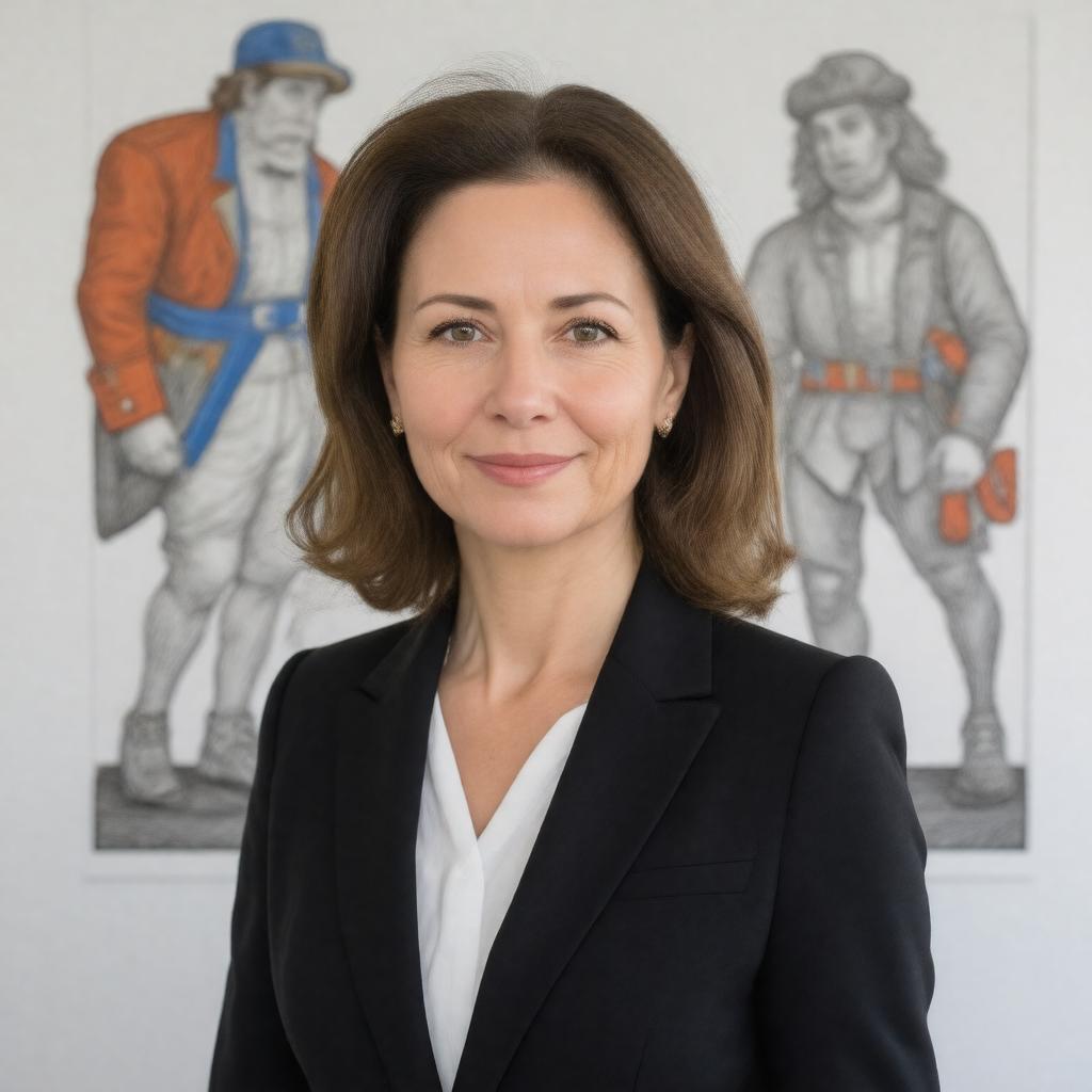 AI-created image of Louise Harel