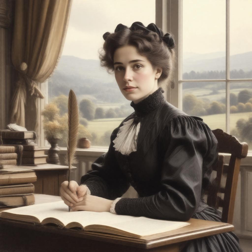 AI-created image of Louise Imogen Guiney