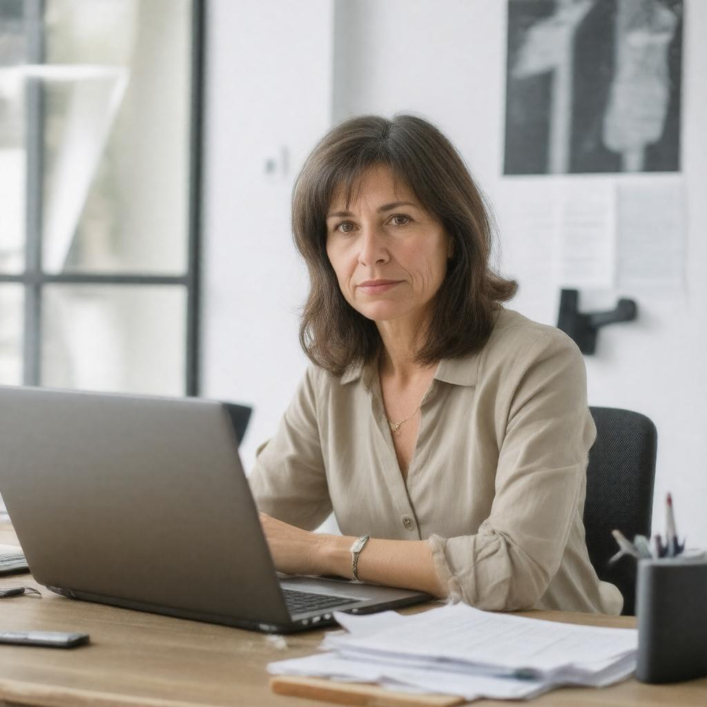 AI-created image of Louise Matsakis