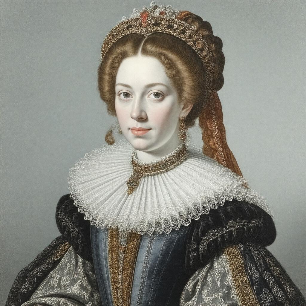 AI-created image of Louise de Kérouaille, Duchess of Portsmouth