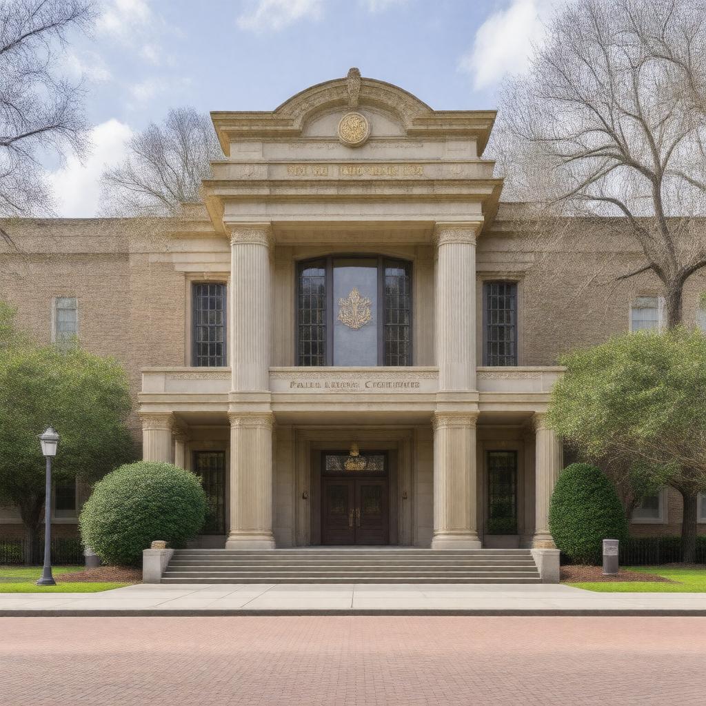 AI-created image of Louisiana State University Law Center