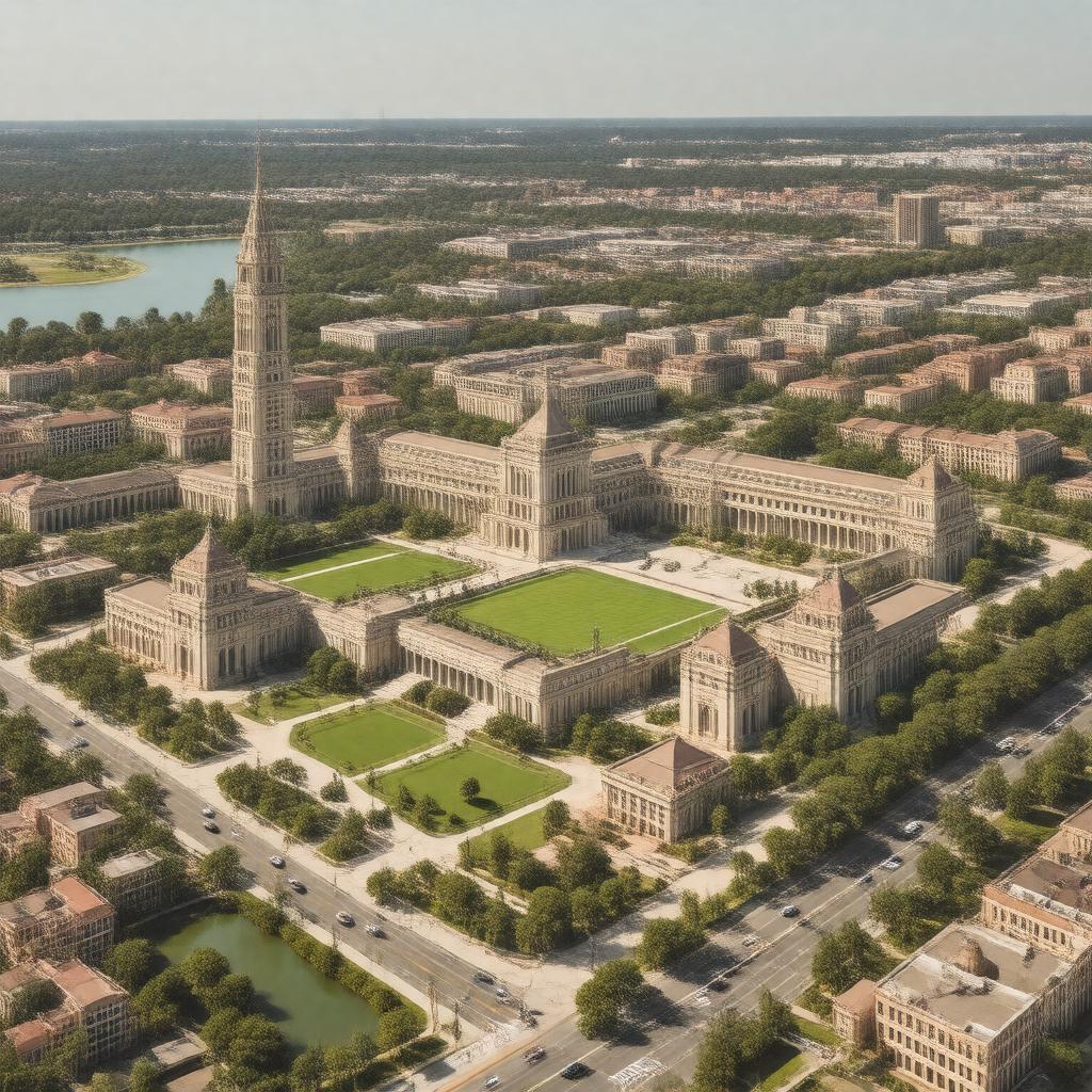 AI-created image of Louisiana State University campus